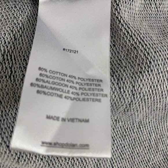 Anthropologie Dolan Chambray Open Cardigan Size Medium Jacket Blue Roll - Picture 9 of 10